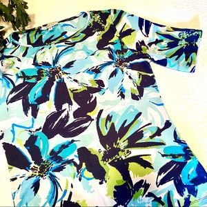 Tropical floral top/ blouse